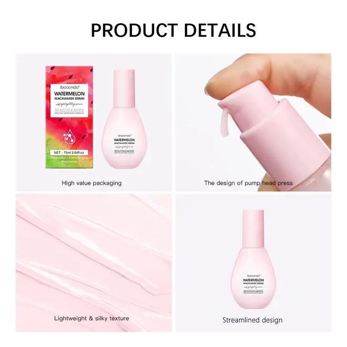 Nouvelle pastèque nicotinamide ampoule Essence hydratante peau éclaircissante visage éclaircissant