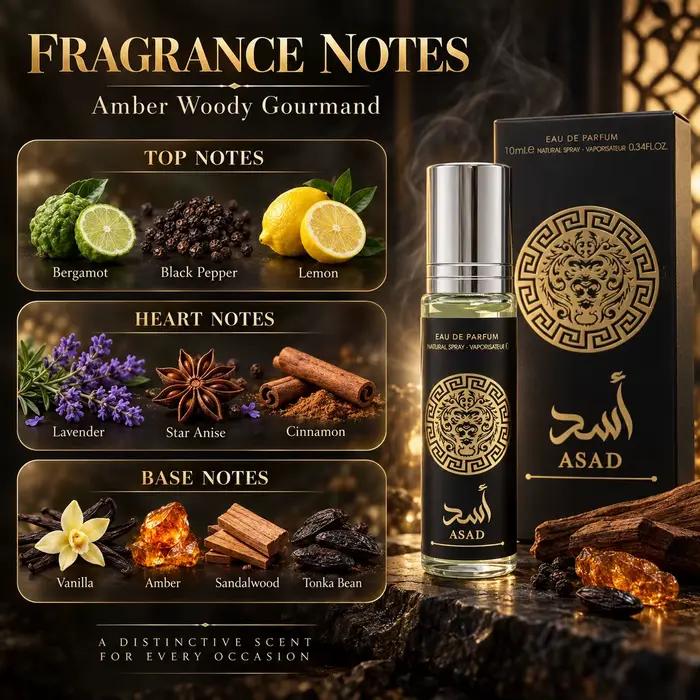Huile parfumée roll-on pour hommes, parfum chaud, ambré, boisé et gourmand, sans alcool, longue tenue, parfum de voyage portable, cadeau