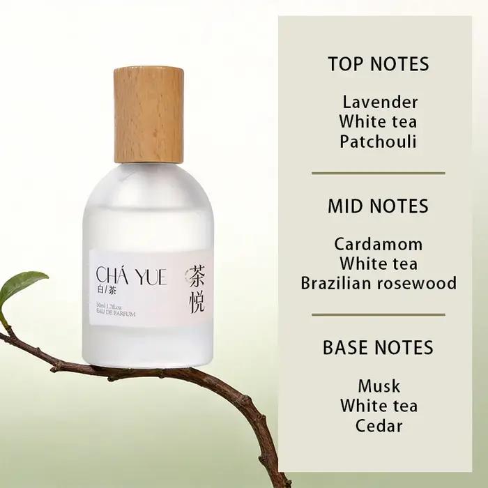 Parfum unisexe au thé blanc de niche, marque originale, parfum pur, léger et durable, fragrance neutre légère, usage quotidien décontracté