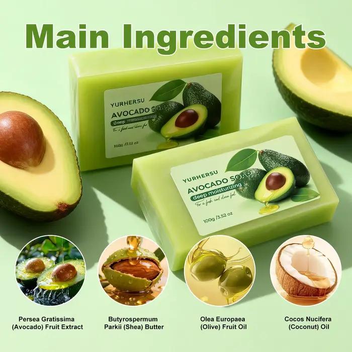 Savon à l'extrait d'avocat biologique hydratant
