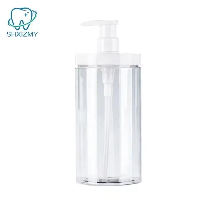 Bouteille de Gel de bain transparente à large bouche