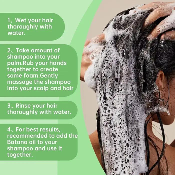Shampoing à l'huile de Batana, apaisant pour le cuir chevelu, réparation Intense, nourrissant, avec