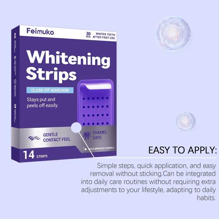 Bandes blanchissantes pour les dents violettes