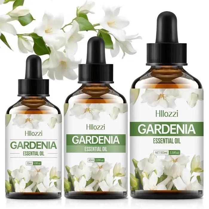 Huile essentielle de gardénia, un parfum floral pur, adaptée au massage corporel et aux soins capillaires, peut également être utilisée dans un diffuseur