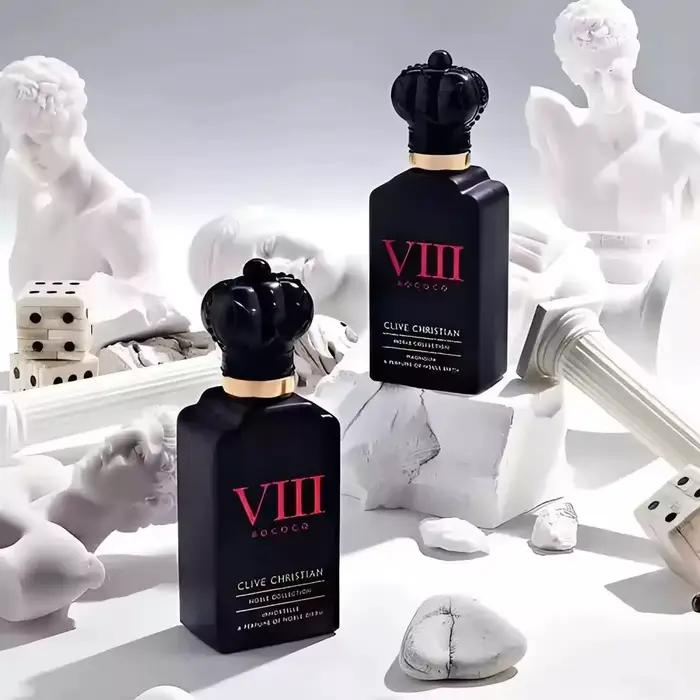 Parfum unisexe Royal Crown Top, flacon rouge rubis brillant, arôme floral boisé sucré, parfum longue durée pour banquets, usage quotidien, bureau, tenues formelles.
