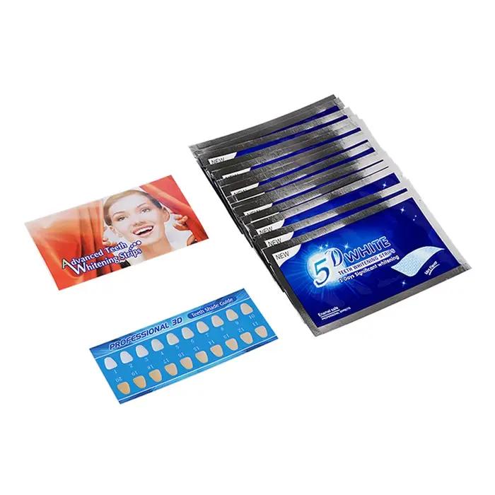 Bandelettes blanchissantes 5D pour les dents