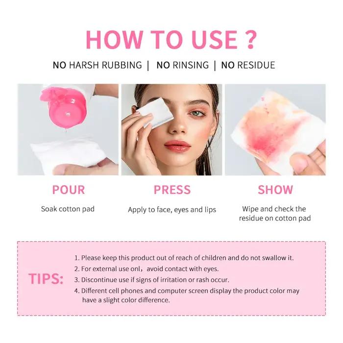 Eau Micellaire Douce Nettoyante Tous Types de Peau Sans Rinçage Démaquillant Visage Yeux Lèvres Hydratant Apaisant Tonique Cutané