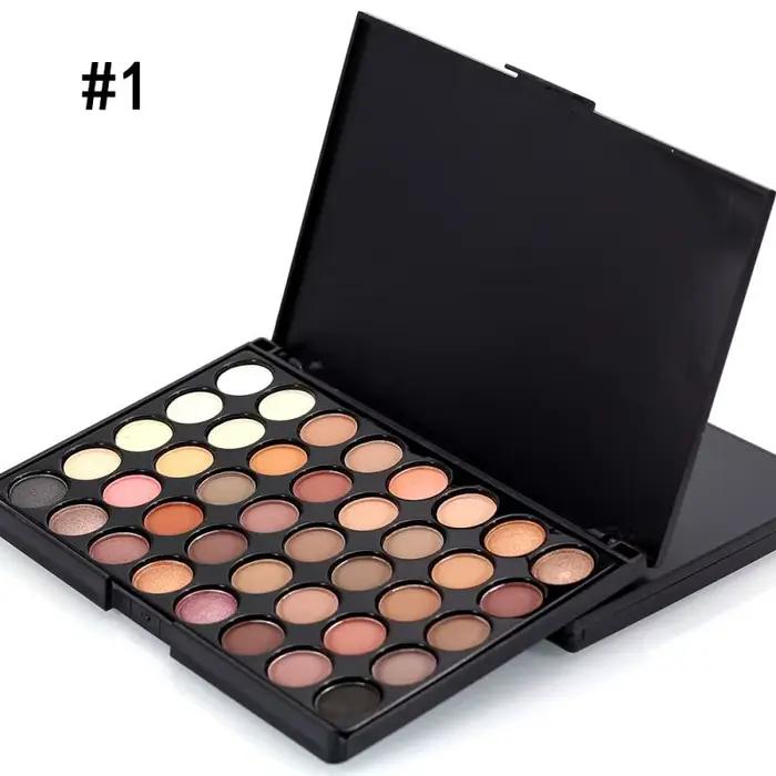 Palette de fards à barrage pailletés, 40/74/78 couleurs, kit de cosmétiques en poudre de Murcia, lon