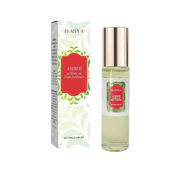 Huile de parfum à l'ambre et à la vanille sans alcool, parfum pour femmes à appliquer en roll-on, pa