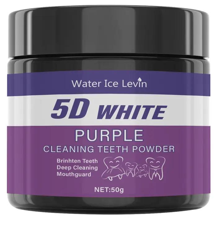 Water Ice Levin Purple Dentifrice éclaircissant : pour un blanc 5D profond