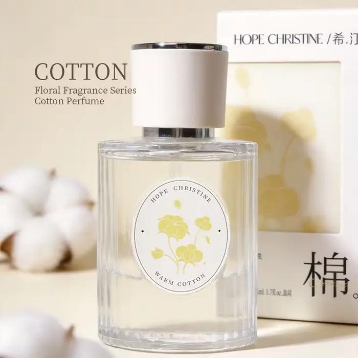 Parfum floral Clean Cotton Original pour femme, notes de tête et de cœur fraîches, longue tenue, idéal pour le bureau, dates et événements spéciaux