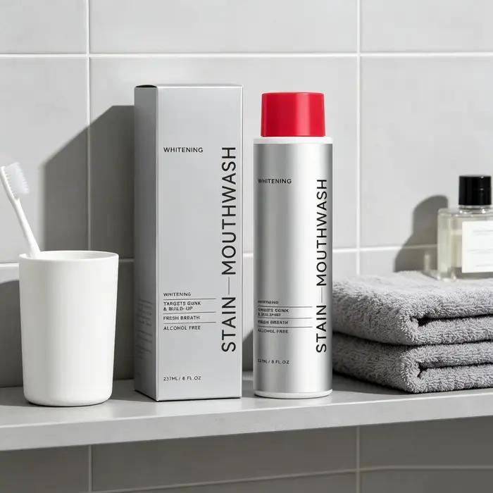 Bain de bouche blanchissant pour les dents, élimine la plaque et les taches, éclaircit les dents, haleine fraîche, soin buccal quotidien, élimination des taches dentaires