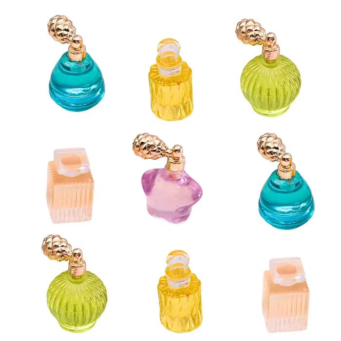 Mini bouteille de parfum en résine colorée