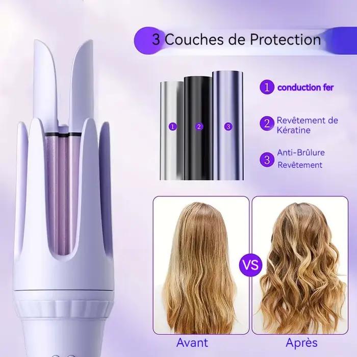 Fer à friser les cheveux 32mm bigoudi baguette professionnelle pinces bouclées en céramique électrique Salon outil de coiffure petit fer à sertir