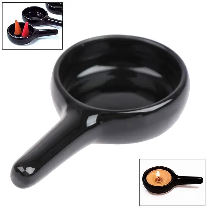 Brûleur d'Arôme en Céramique pour Huiles Essentielles, Porte-Bougie d'Aromathérapie, sexuellement Durable, Lavande, Nouveau, 1 Pièce