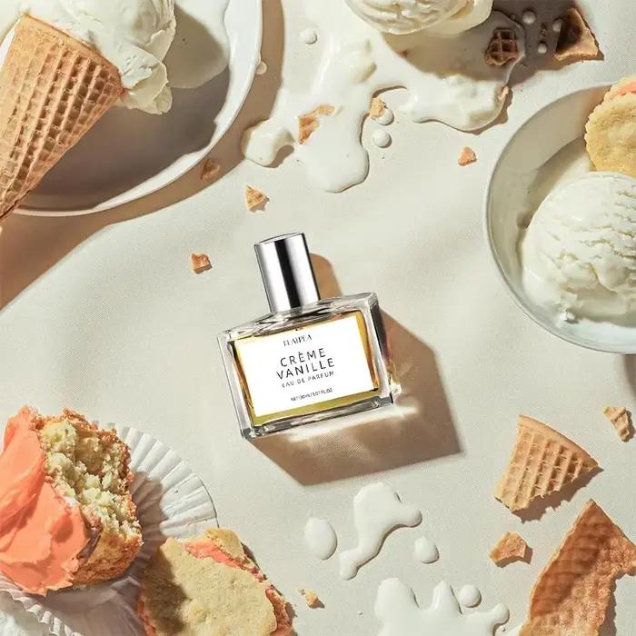 Crème au caramel vanille française Parfum sans alcool Eau