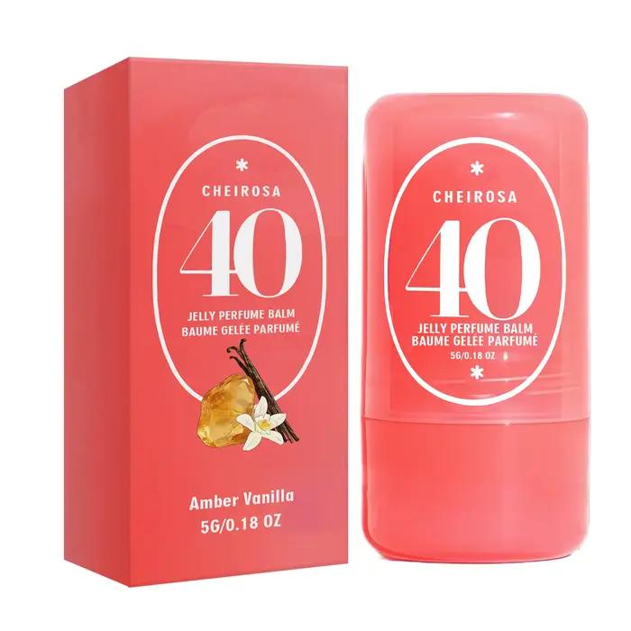Baume de parfum solide AMZ 5g, parfum vanille longue durée, parfum solide portable pour un usage quo