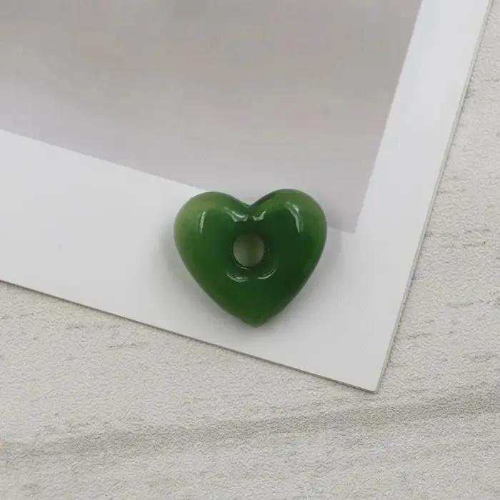1X coeur diffuseur parfum rechargeable à la main huile essentielle aromathérapie bouteille pendentif bijoux indiquer chanceux verre pendentif
