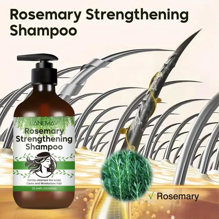 Shampoing fortifiant au romarin - Nettoyez et renforcer les cheveux - Améliore la texture