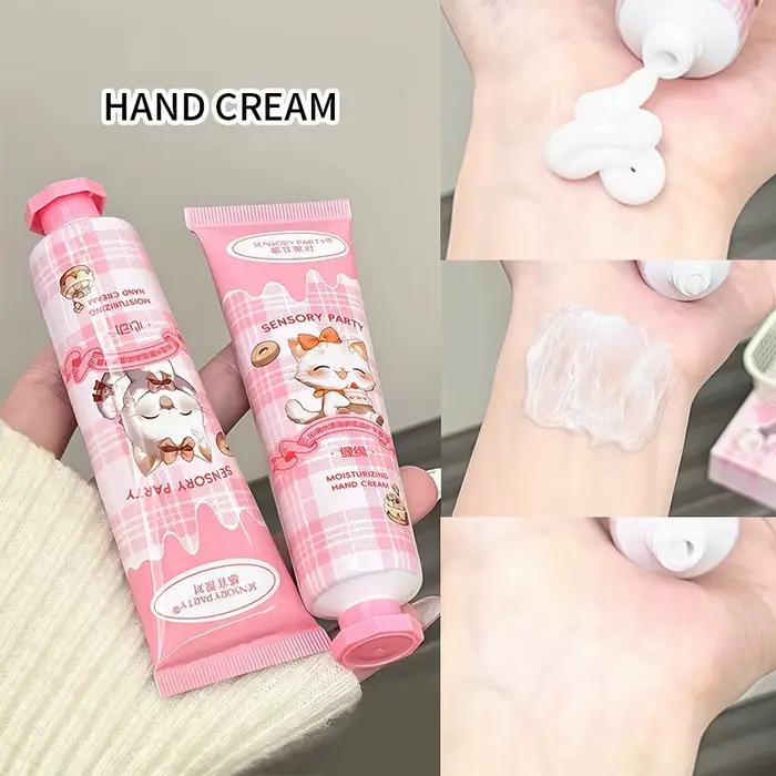Ensemble de 2 crèmes pour les mains parfumées à la cannelle et à la rose - Soin hydratant longue durée pour les mains - Cadeau pour filles