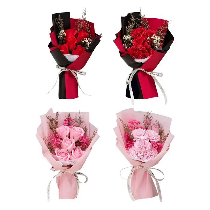Bouquet de fleurs de savon parfumé