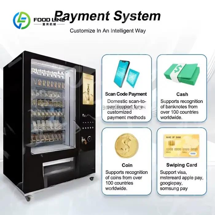 Machine distributrice de parfums personnalisée pour échantillons cosmétiques, 10 flacons, avec système de paiement par carte de crédit, pièces et espèces