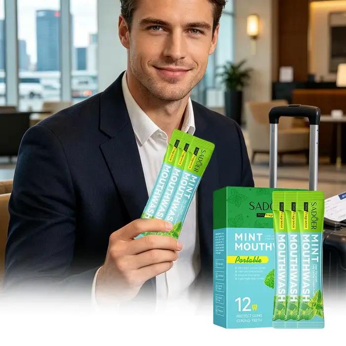 Dentifrice solide probiotique Sadoer au citron pour une haleine fraîche et une bouche propre, rafraîchissant et qui garde la bouche fraîche