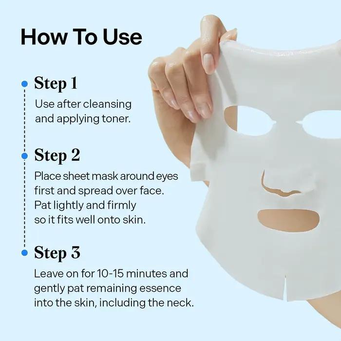 Torriden DIVE-IN Masques pour le visage à l'acide hyaluronique 10 pièces, fins et adaptés à la peau,