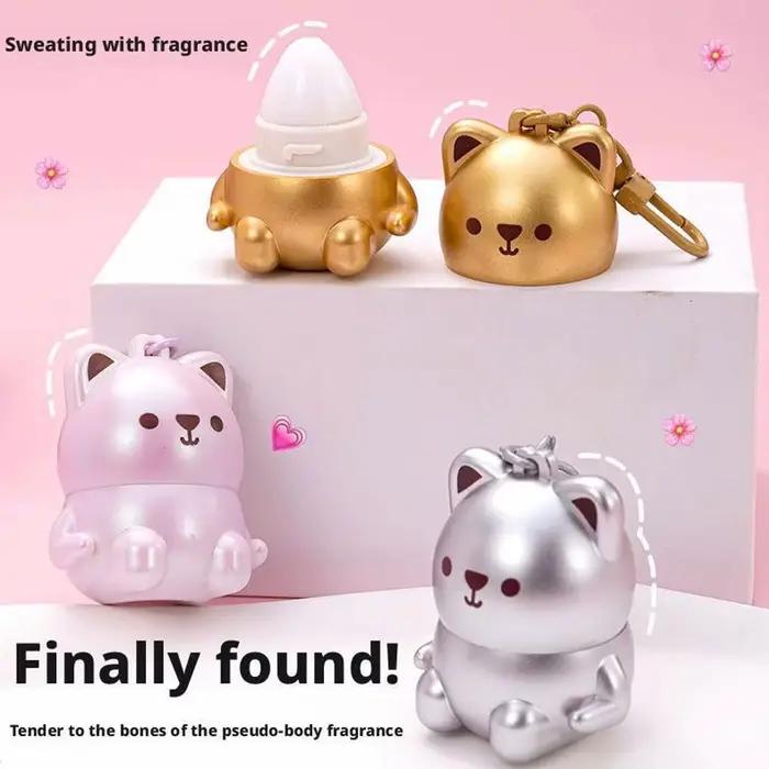 Parfum solide en forme d'ours mignon pour fille et femme