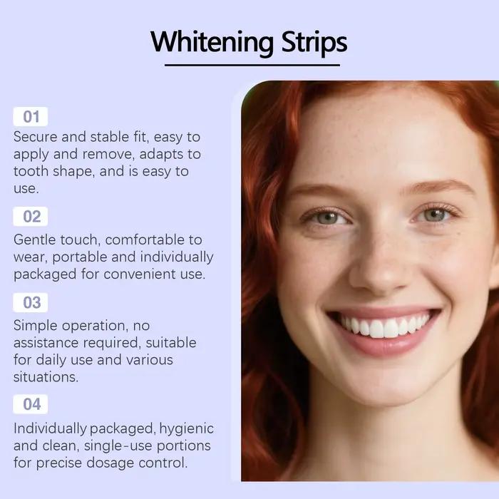 Bandes blanchissantes pour les dents violettes